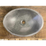 Oval Concrete Bathroom Vanity Wash Basin EF31 Stone and Rock