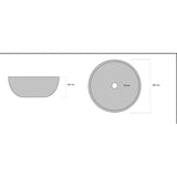 Round Concrete Bathroom Vanity Wash Basin EF19 Stone and Rock