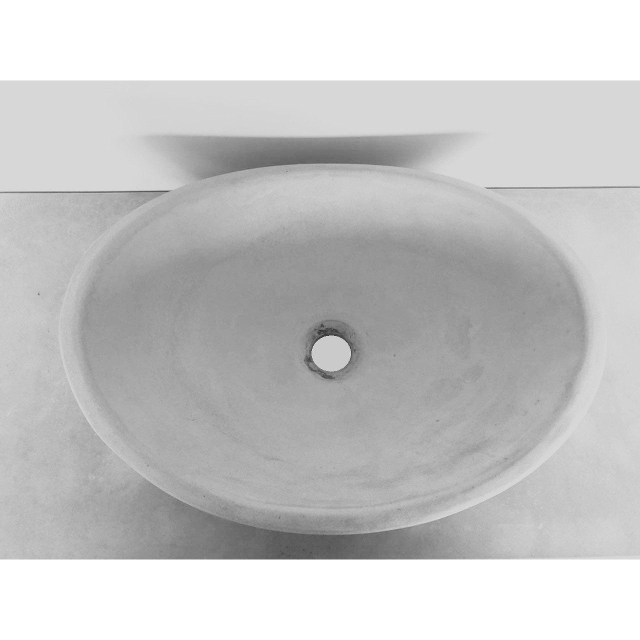 Oval Concrete Bathroom Vanity Wash Basin EF31 Stone and Rock