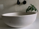 Round Concrete Bathroom Vanity Wash Basin EF930 Stone and Rock