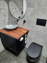 Oval Concrete Bathroom Vanity Wash Basin EF31 Stone and Rock
