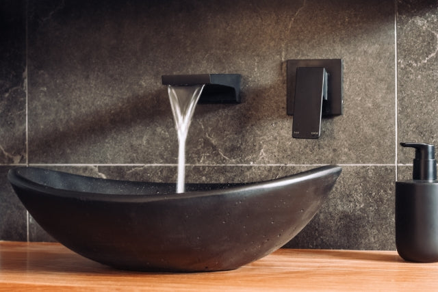 Oval Concrete Bathroom Vanity Wash Basin EF31 Stone and Rock