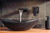 Oval Concrete Bathroom Vanity Wash Basin EF31 Stone and Rock