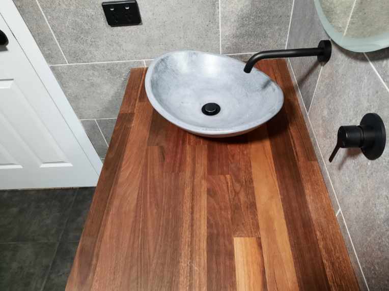 Oval Concrete Bathroom Vanity Wash Basin EF31 Stone and Rock