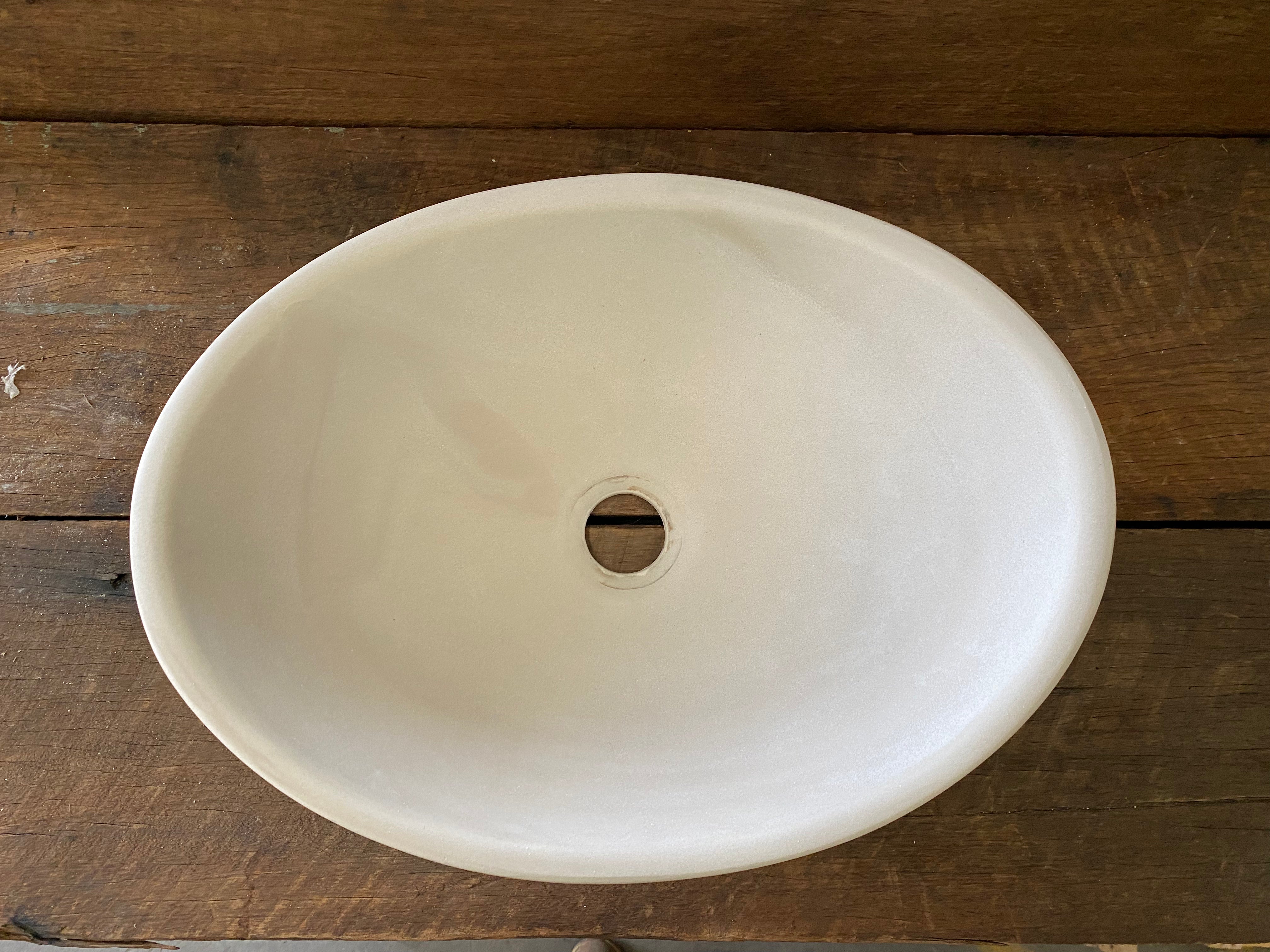 Oval Concrete Bathroom Vanity Wash Basin EF31 Stone and Rock