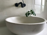 Round Concrete Bathroom Vanity Wash Basin EF930 Stone and Rock