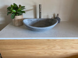 Oval Concrete Bathroom Vanity Wash Basin EF31 Stone and Rock