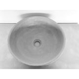 Round Concrete Bathroom Vanity Wash Basin EF19 Stone and Rock