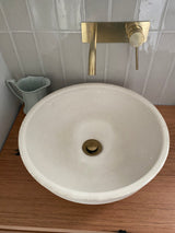 Round Concrete Bathroom Vanity Wash Basin EF930 Stone and Rock