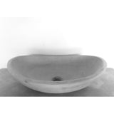 Oval Concrete Bathroom Vanity Wash Basin EF31 Stone and Rock