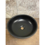 Round Concrete Bathroom Vanity Wash Basin EF19 Stone and Rock