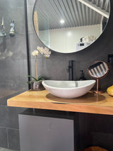 Oval Concrete Bathroom Vanity Wash Basin EF31 Stone and Rock