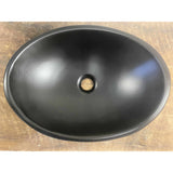 Oval Concrete Bathroom Vanity Wash Basin EF31 Stone and Rock