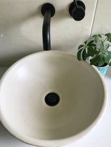 Round Concrete Bathroom Vanity Wash Basin EF930 Stone and Rock