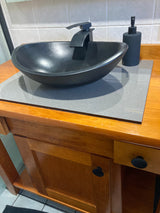 Oval Concrete Bathroom Vanity Wash Basin EF31 Stone and Rock