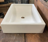 Rectangular Concrete Bathroom Vanity Wash Basin EF33 Stone and Rock
