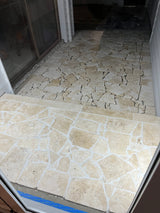Classic Cream Crazy Paver Loose Stone Travertine Stone and Rock