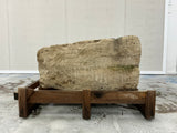 Hand Chiselled Limestone Planter Pot - 240902 - 86x86x47cm
