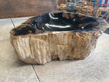 Natural Handmade Petrified Wood Basin - FSB231039