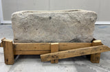 Hand Chiselled Limestone Planter Pot - 240924 - 61x38x27cm