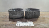 Handmade Natural Oval River Stone  Bathroom Basin TWIN SETS A & B RS 25072019