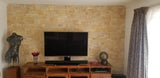 Natural Stacked Stone Wall Cladding Panels - Tumbled Miami Sands Montage