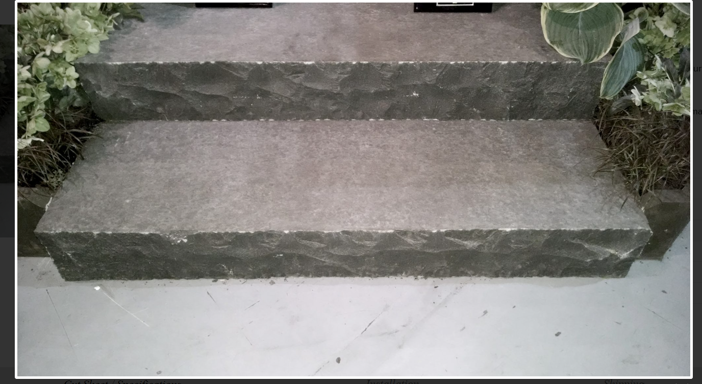 Natural Stone Stone Step Stairs - Basalt Step Stair – Stone and Rock