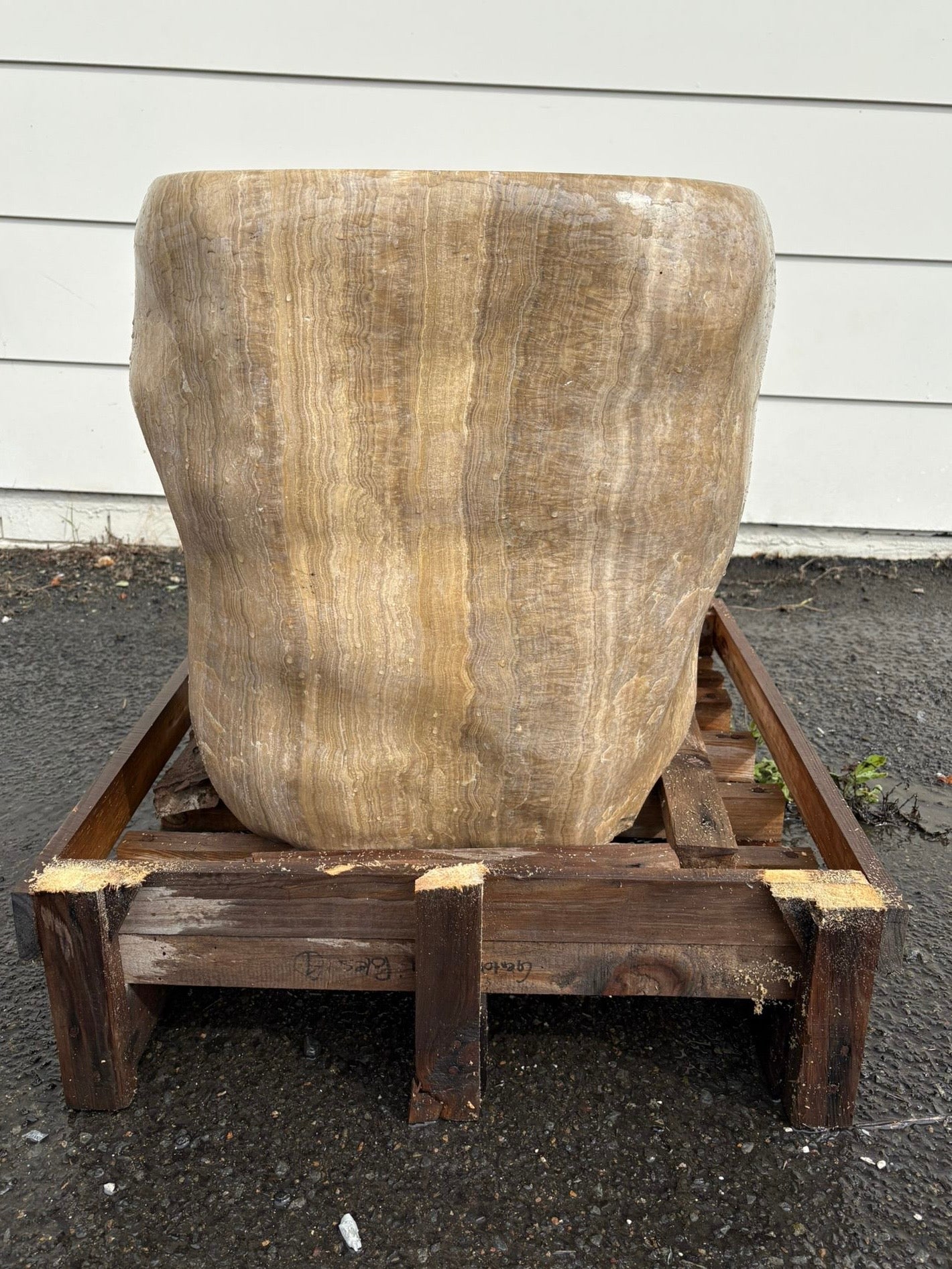 Natural Handmade Onyx Stone Planter Pot - 240905