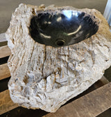Natural Handmade Petrified Wood Basin - FS0045