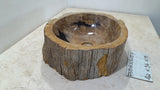 Natural Handmade Petrified Wood Basin - FSB406007