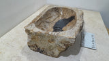 Natural Handmade Petrified Wood Basin - FSB506011