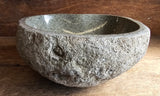 Handmade Natural Oval River Stone Bathroom Basin - RXS 2306016