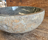 Handmade Natural Oval River Stone Bathroom Basin - RXS 2306023