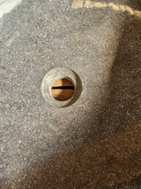 Handmade Natural Oval River Stone Bathroom Basin - RVM 101221