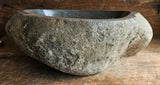 Handmade Natural Oval River Stone Bathroom Basin - RM 2203115