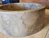Classica: Round Polished Marble Mount Basins