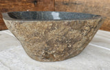 Handmade Natural Oval River Stone Bathroom Basin - RM 2306008