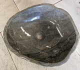 Handmade Natural Oval River Stone Bathroom Basin - RM 2306140
