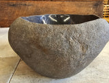 Handmade Natural Oval River Stone Bathroom Basin - RVS2306004