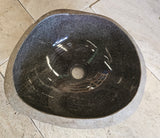 Handmade Natural Oval River Stone Bathroom Basin - RVS2306006
