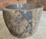 Handmade Natural Oval River Stone  Bathroom Basin  - RM2310147