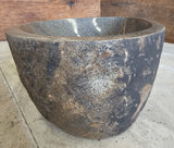 Handmade Natural Oval River Stone  Bathroom Basin  - RM2310147