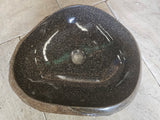 Handmade Natural Oval River Stone  Bathroom Basin  - PHM 2310003
