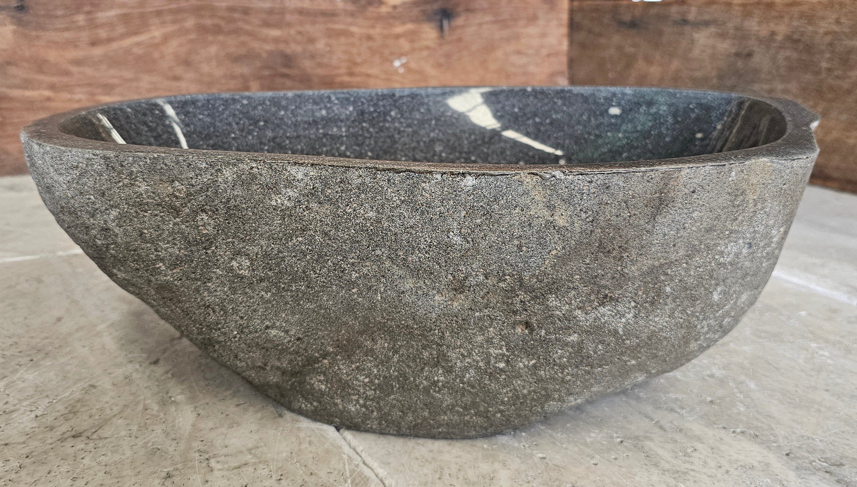 Handmade Natural Oval River Stone  Bathroom Basin  - RM  2310175