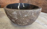 Handmade Natural Oval River Stone Bathroom Basin - Twin Set RM 2309023