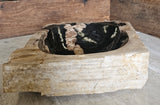 Natural Handmade Petrified Wood Basin - FSB231003
