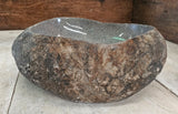 Handmade Natural Oval River Stone  Bathroom Basin  RVM2310035