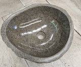Handmade Natural Oval River Stone  Bathroom Basin  RS 2310069