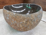 Handmade Natural Oval River Stone  Bathroom Basin  RVS 2310094