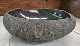 Handmade Natural Oval River Stone  Bathroom Basin  RVS 2310022
